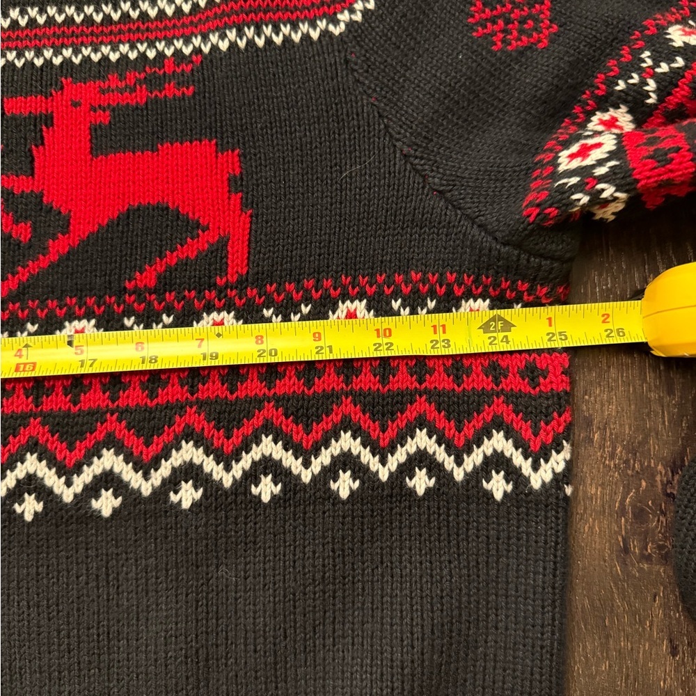 Polo by Ralph Lauren Black & Red Reindeer Holiday Sweater - Picture 4 of 4